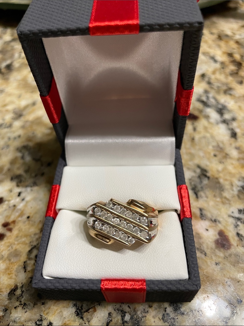 10kt Gold Diamond Men's Ring